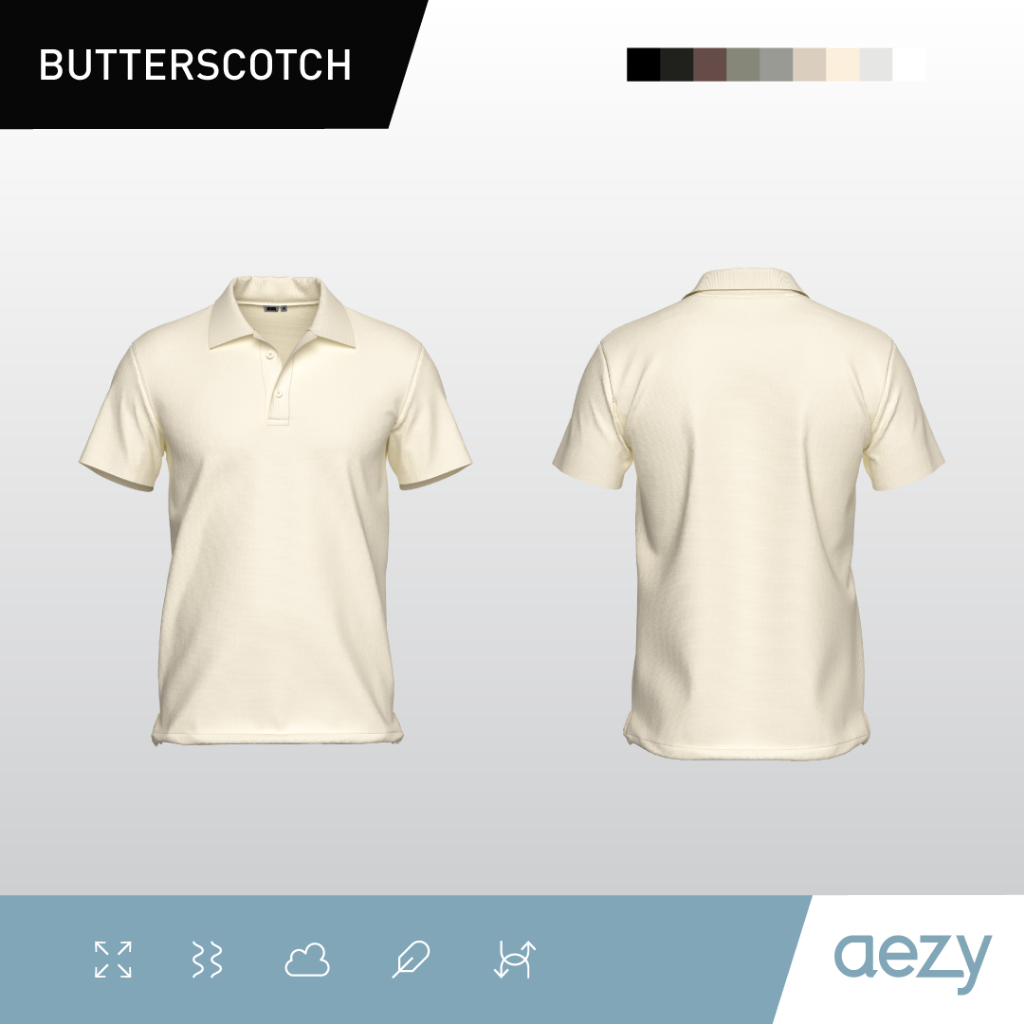 Big Promo No Void Minds Aezy Polo Pique T-Shirt Butterscotch
