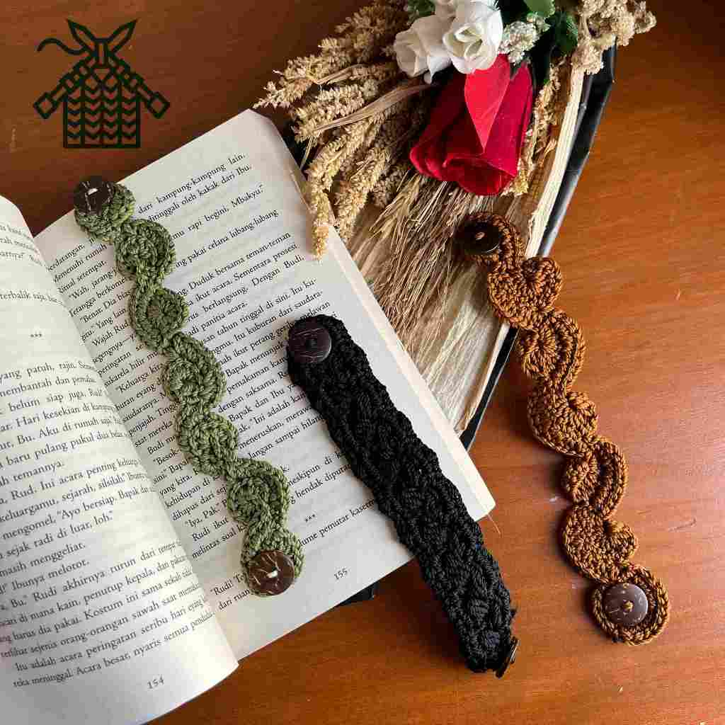 konektor masker rajut / pengait masker bahan rajutan handmade / pengait rajut murah