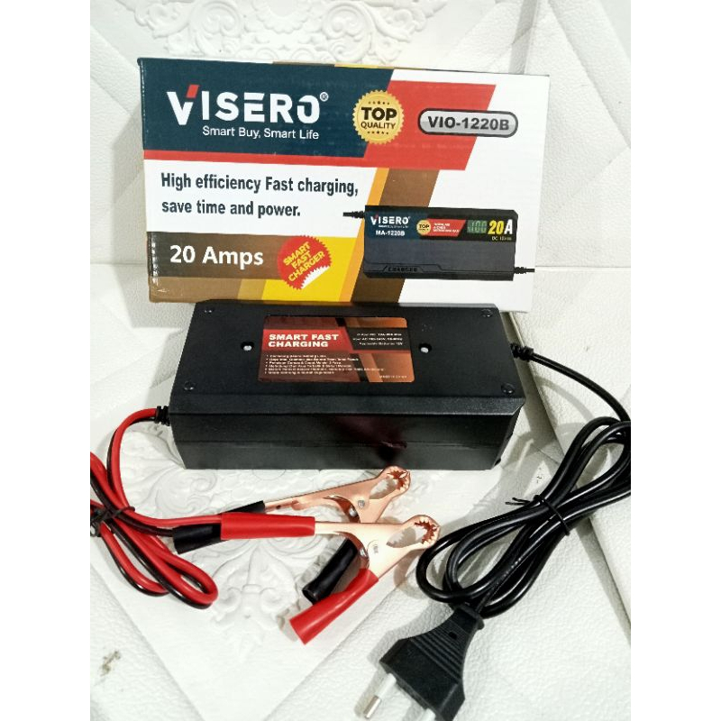 CHARGER AKI VISERO 20A 12V VIO-1220B / Battery Charger 20 Ampere / cas aki 20 amper