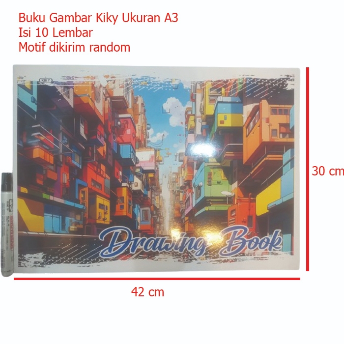 

1 Pak (5 Buku) Buku Gambar Kiky