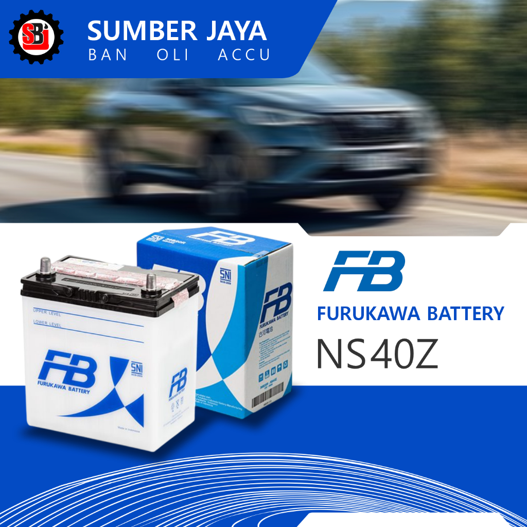 Aki Basah Furukawa Battery FB NS40 mobil Carry, Avanza, G. max/Luxio