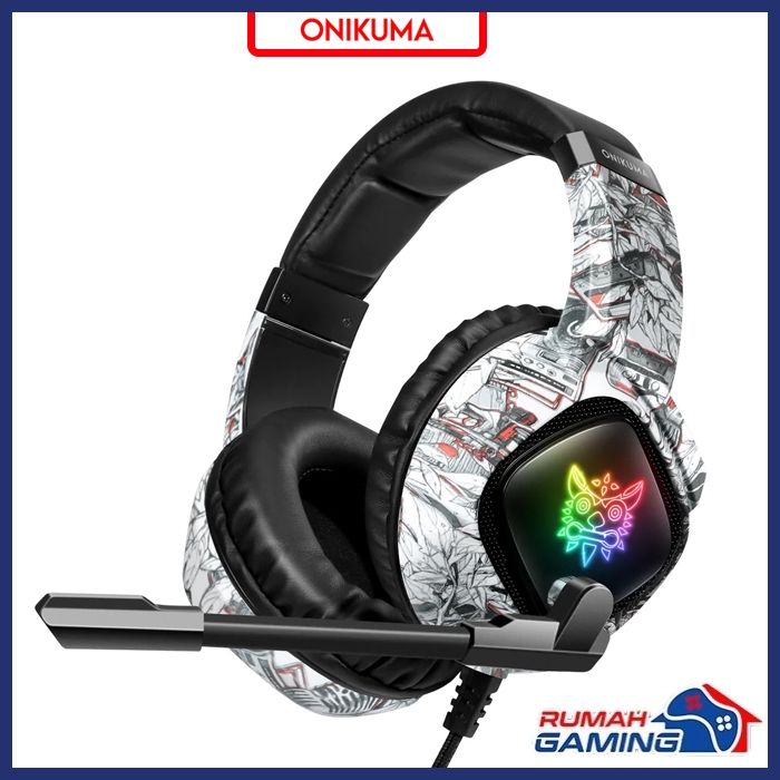 ONIKUMA - Gaming Headset - K19 - Rgb - Mic - Noise Cancelling