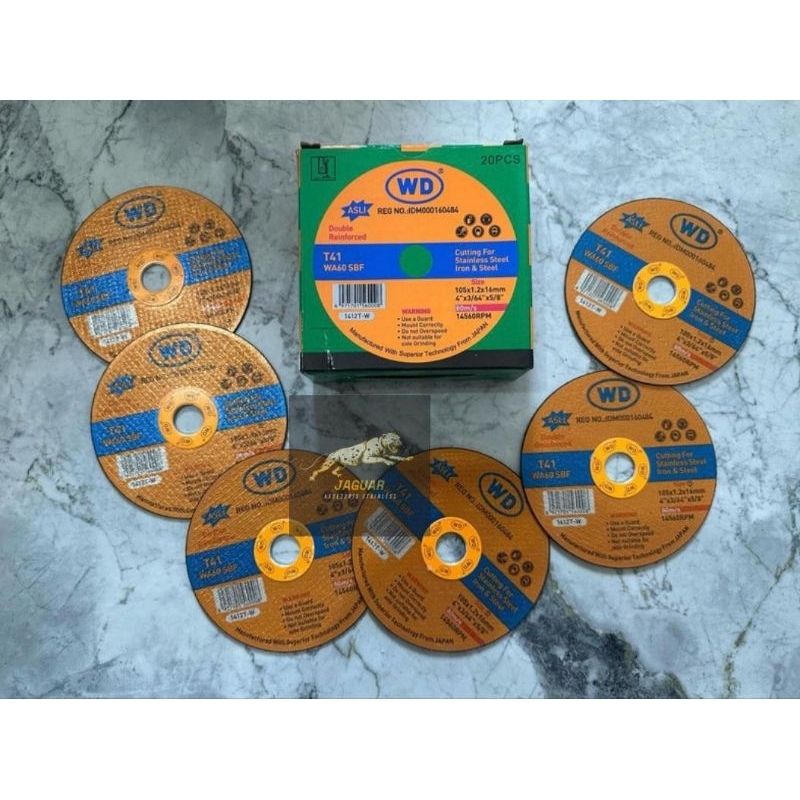 WD TIPIS 4" Batu gerinda potong 1PAK isi 20pcs