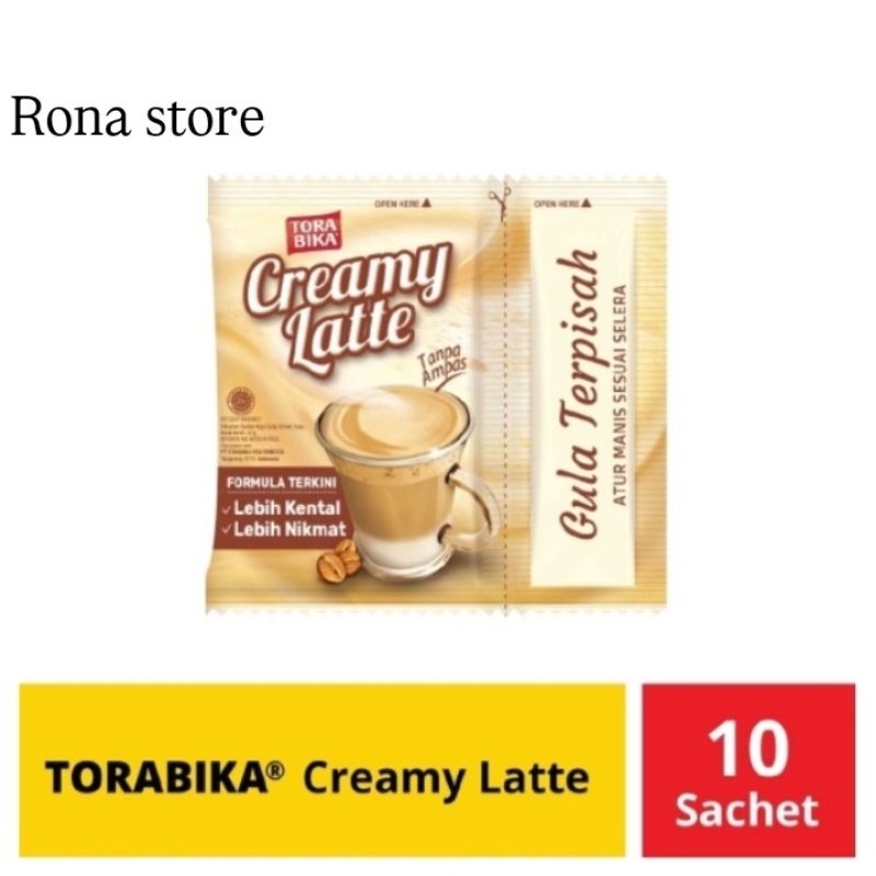 

Kopi Torabika creamy latte 10 pcs
