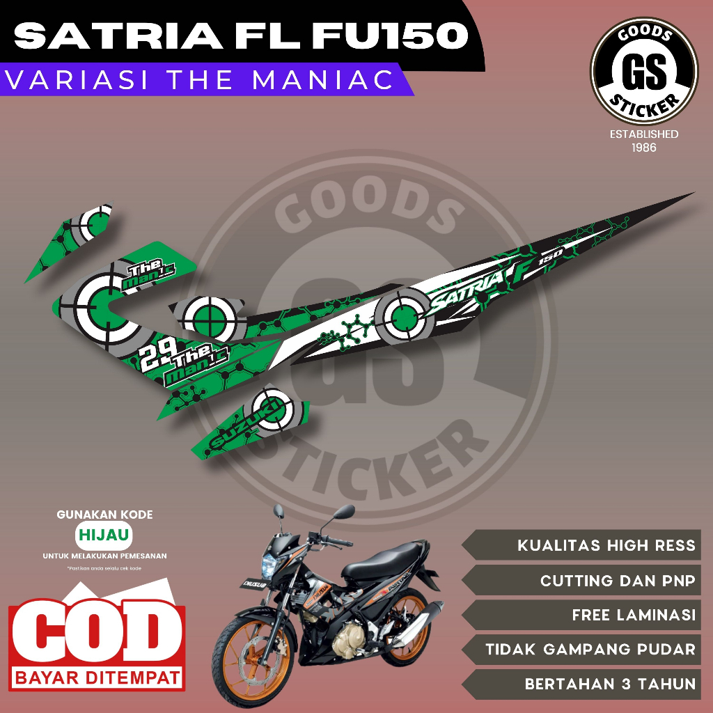 STRIPING VARIASI NEW SATRIA FU 150 - SATRIA FU FACELIFT / STRIPING Satria FU FACELIFT VARIASI