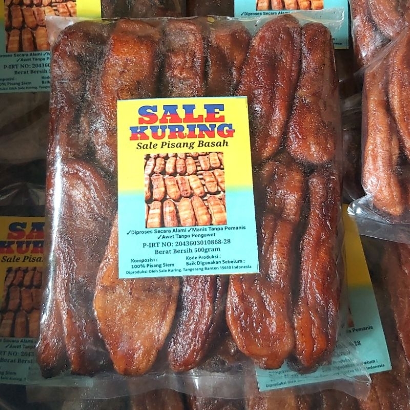 

Sale Pisang Kuring Basah 500gr Siem Premium Cemilah Sehat