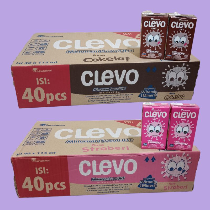 

SUSU CLEVO 115ml ALL VARIAN RASA [ 1 KARTON ]