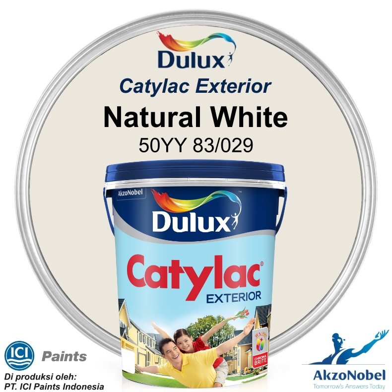 CAT DULUX CATYLAC EXTERIOR 5 KG - NATURAL WHITE 50YY 83/029