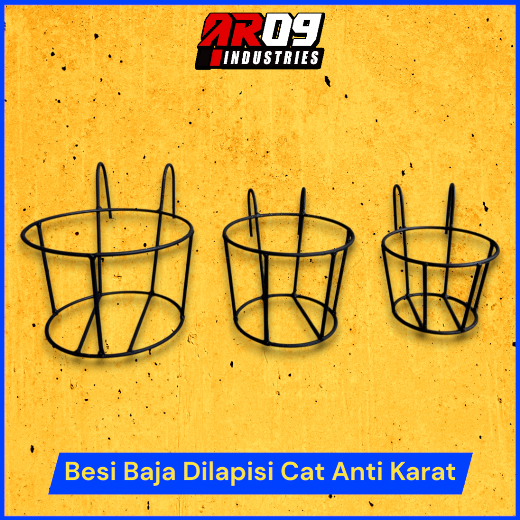 Rak Bunga Balkon Besi - Rak Pot Tanaman Gantung Minimalis untuk Dekorasi Rumah & Taman Termurah