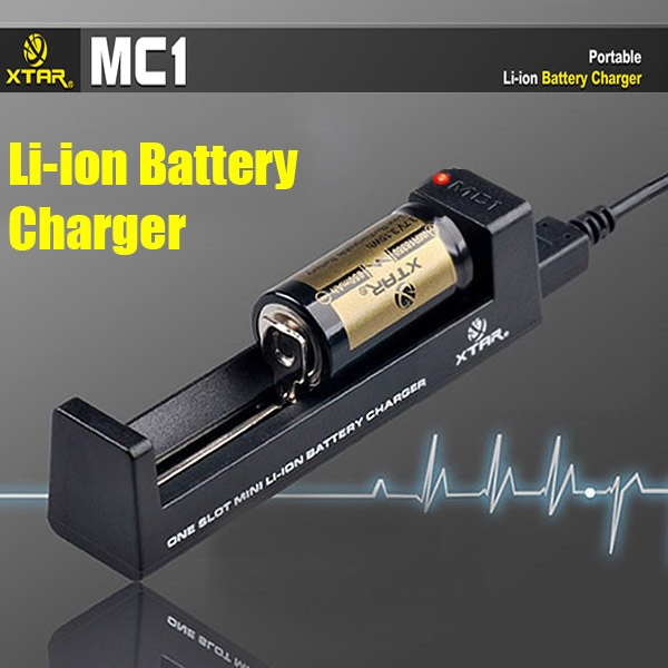 Xtar MC1 Portable Micro USB Battery Charger 1 Slot for Li-ion