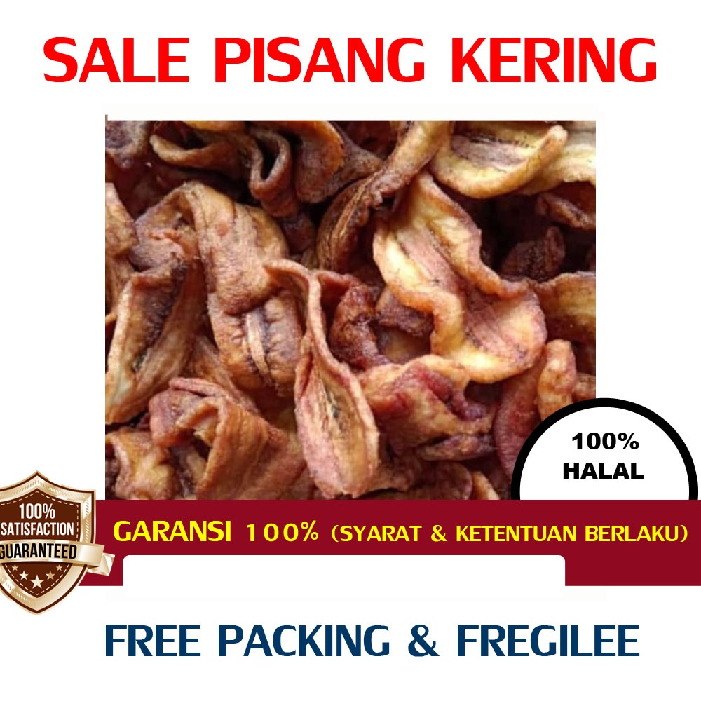 

Sale Pisang Kering - Manis dan Renyah 1000 Gram