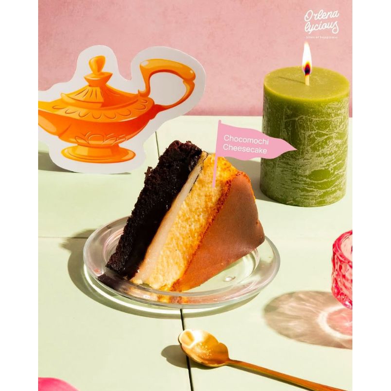 

Slice Chocomochi Cheesecake