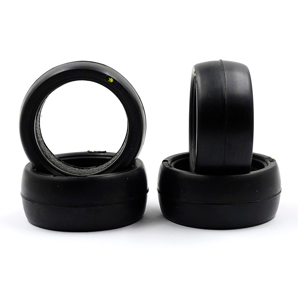 CRtoys RJ Ride 34404 - 60mm Size 60G Asphalt Tires (4 pcs) For 1/10 M-Chassis