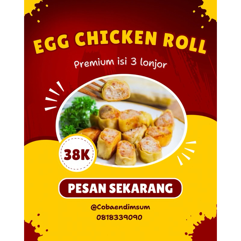 

Egg chicken roll sehat isi 3 lonjor
