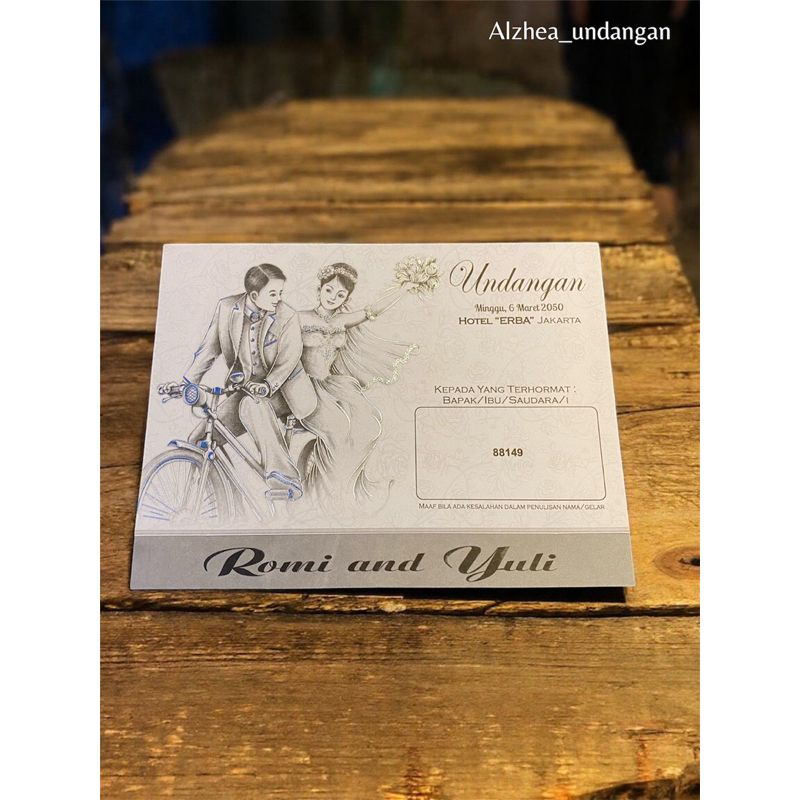 Undangan Blangko kosong (isi 100 pcs) ERBA 88149 Undangan pernikahan kosongan (isi 100 pcs)