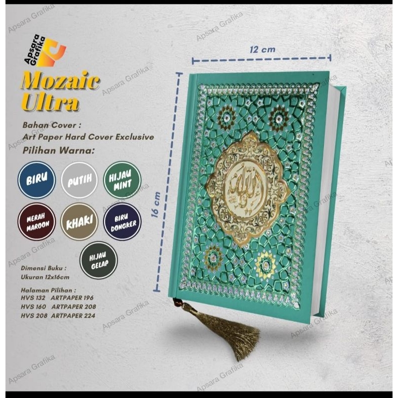 Buku Yasin - Mozaik Ultra - SL Art Paper 224 Hlm.