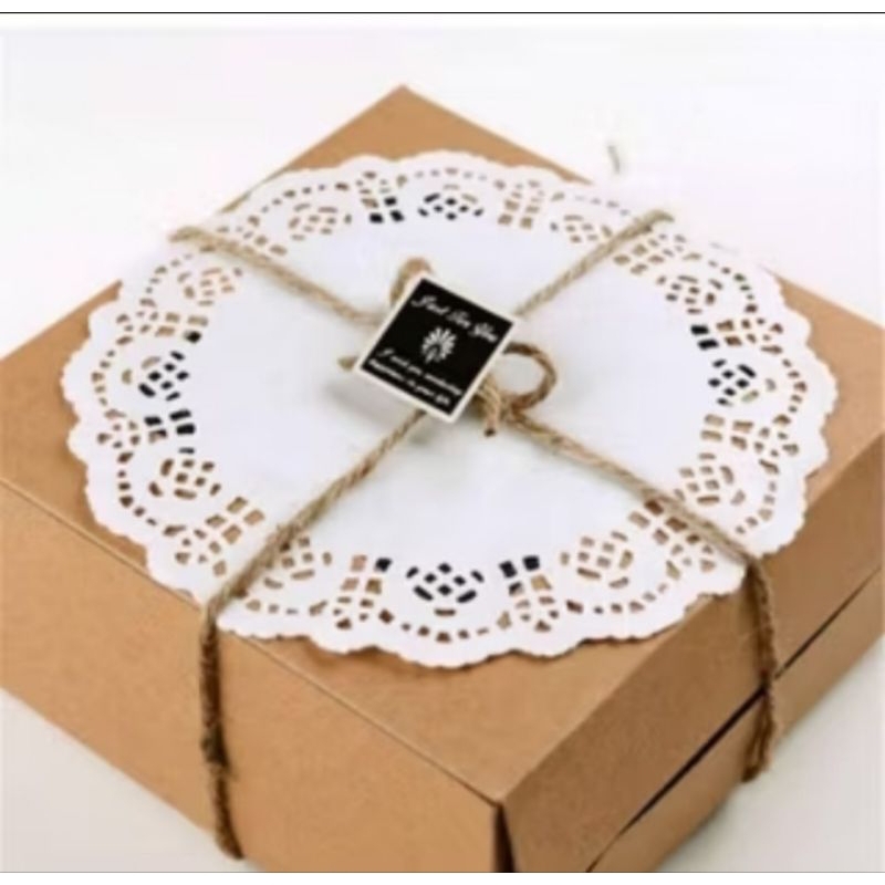 

(5 lembar) kertas doyles kertas renda pengalas makanan kertas pengalas kado kertas