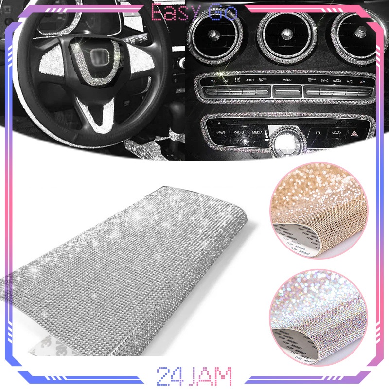 

12*20cm Stiker Kristal Berlian Imitasi DIY Rhinestone Sticker Bling Bling Sticker Crystal Crystal Rhinestones Sticker