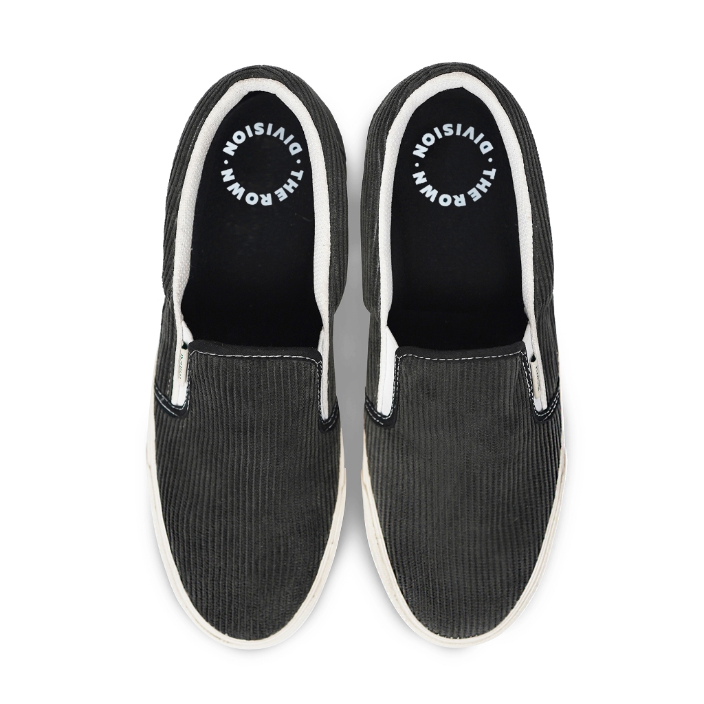 Rown Division Official Slip On Shoes - Rowndvsn Sepatu Ellden Dark Grey