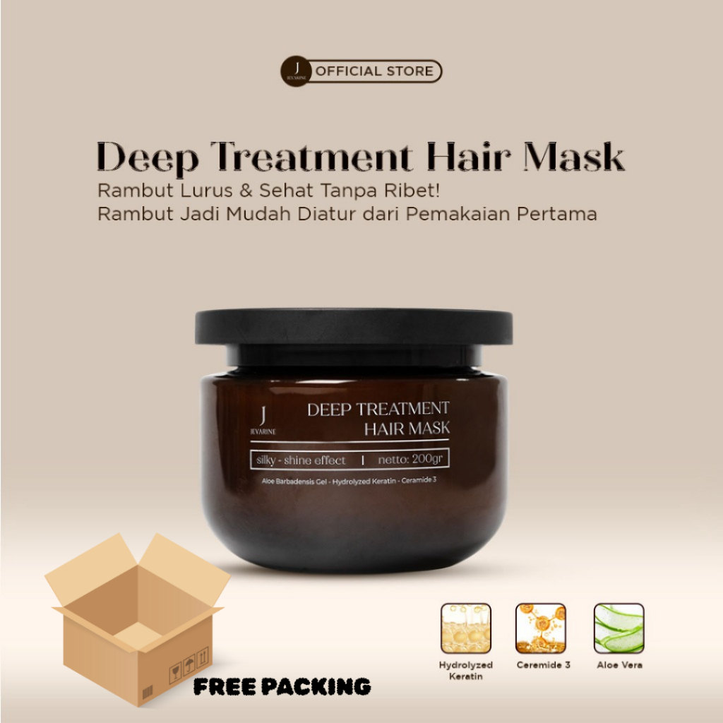 Jevarine Deep Treatment Hair Mask- mask rambut mask rambut pelurus mask rambut keratin mask rambut r