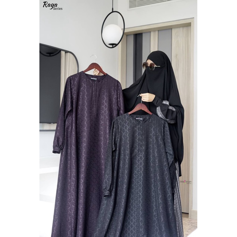 Raya Abaya By Ummu Maryam Collections Abaya Premium Elegant Mewah Nyaman Busui Terbaru Kekinian Pest