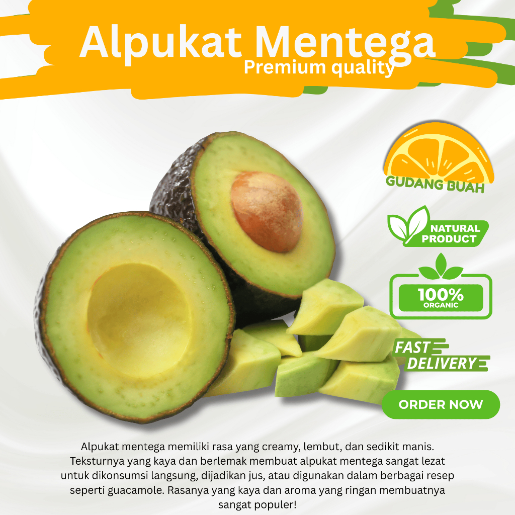 

Alpukat Mentega Super Segar 1 KG | Alpukat Mentega Bergaransi