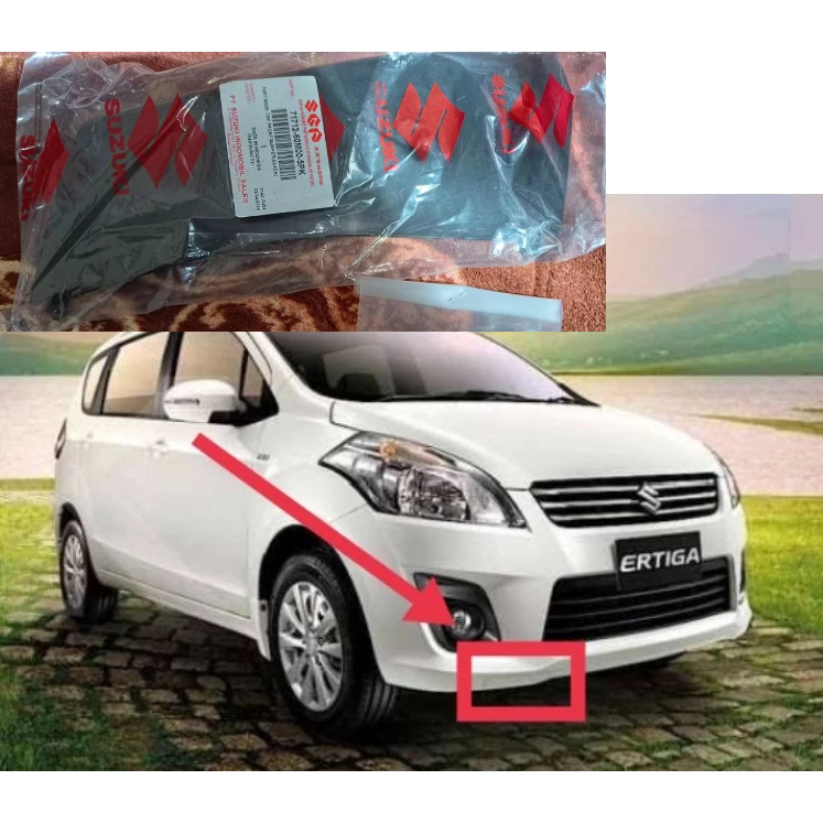 cover bemper depan tutup derek suzuki ertiga facelift original tahun 2016 2017 polos  tanpa cat dan 
