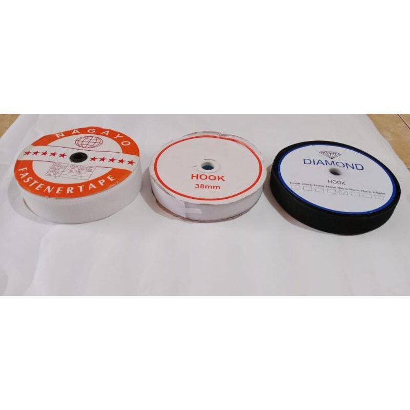 

Velcro perepet kasar / magic tape / perekat tas 3.8 cm 38 mm 1 roll 20 yard