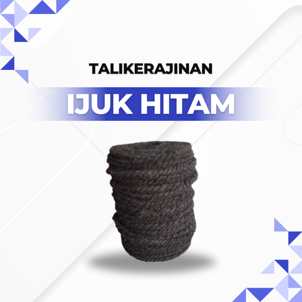 Tali Ijuk Hitam Tali saung bambu gazebo 6mm 50 meter 100 meter