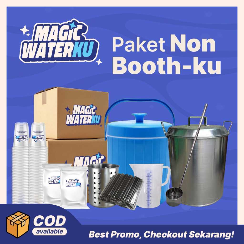 

VIRAL!!! PAKET USAHA VIRAL KEKINIAN - PAKET NON BOOTH-KU MAGIC WATERKU