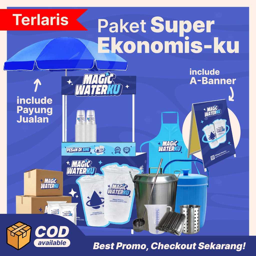 

VIRAL!!! PAKET USAHA VIRAL KEKINIAN - PAKET SUPER EKONOMIS MAGIC WATER-KU