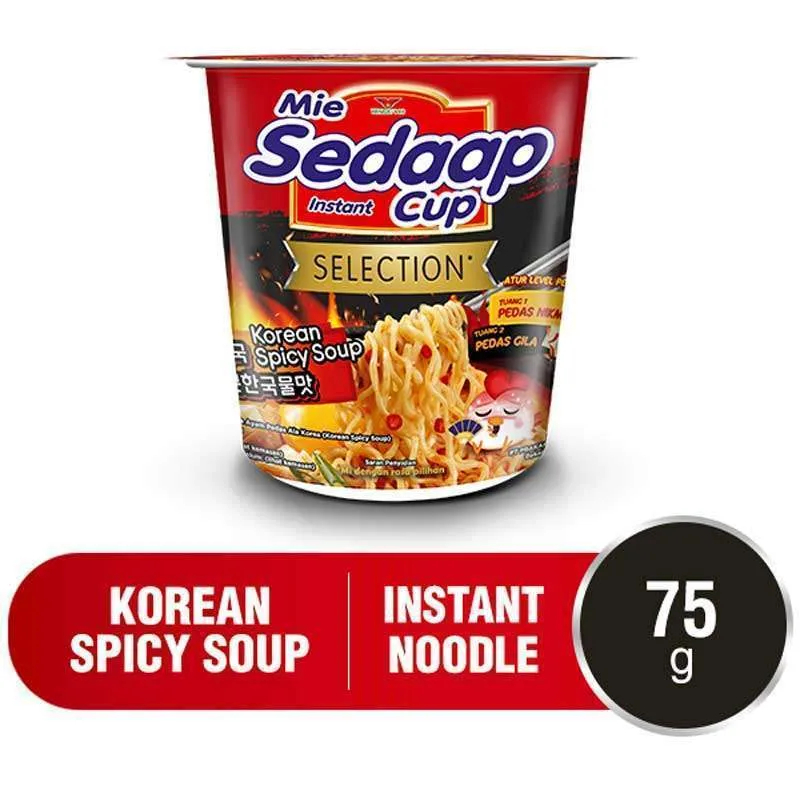 

SEDAAP MIE INSTANT KOREAN SPICY SOUP CUP 75g
