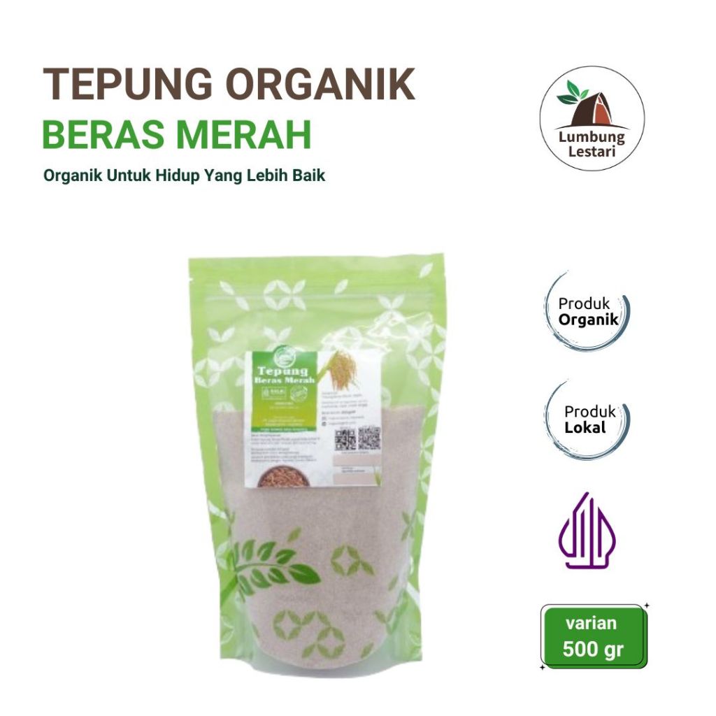 

Tepung Beras Merah - Lingkar Organik