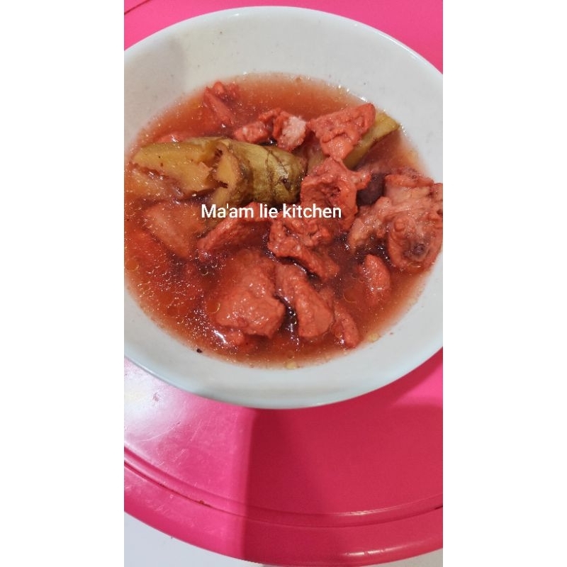 

Kuah daging merah angkak & kunyit masaksn kalimantan
