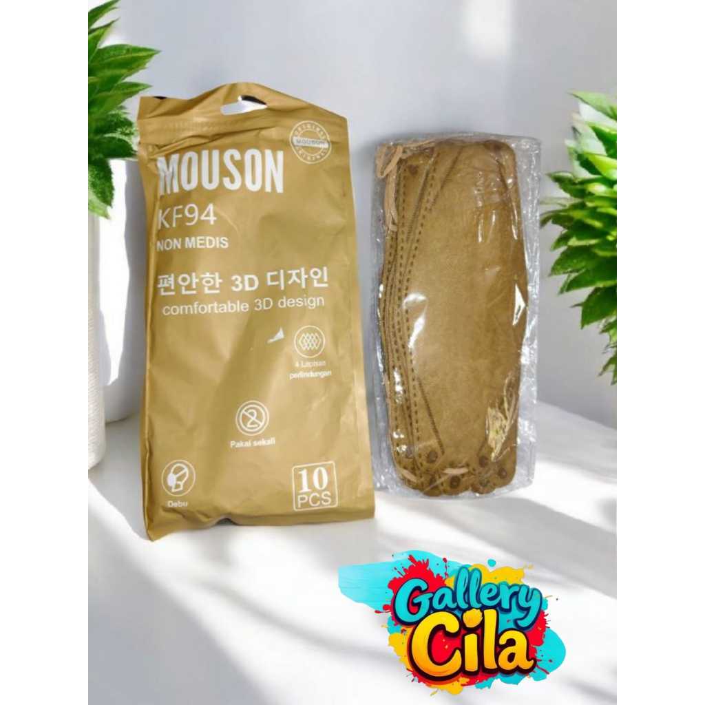 Masker KF 94 Warna-Warni Putih dan Hitam