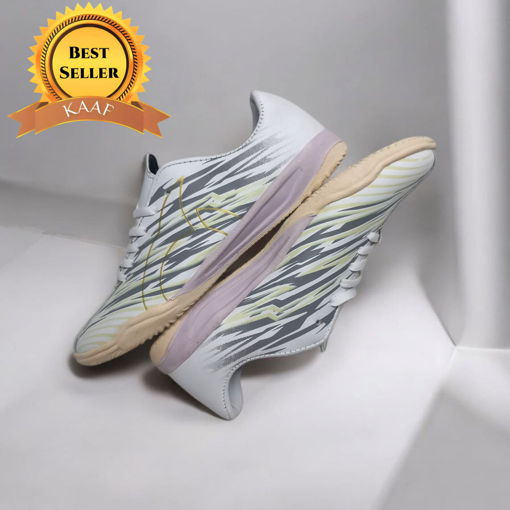 Tahan Lama  Sepatu Futsal Accelerator Satu Pro Fg Black Gold Cod Sepatu Bola Accelerator Satu