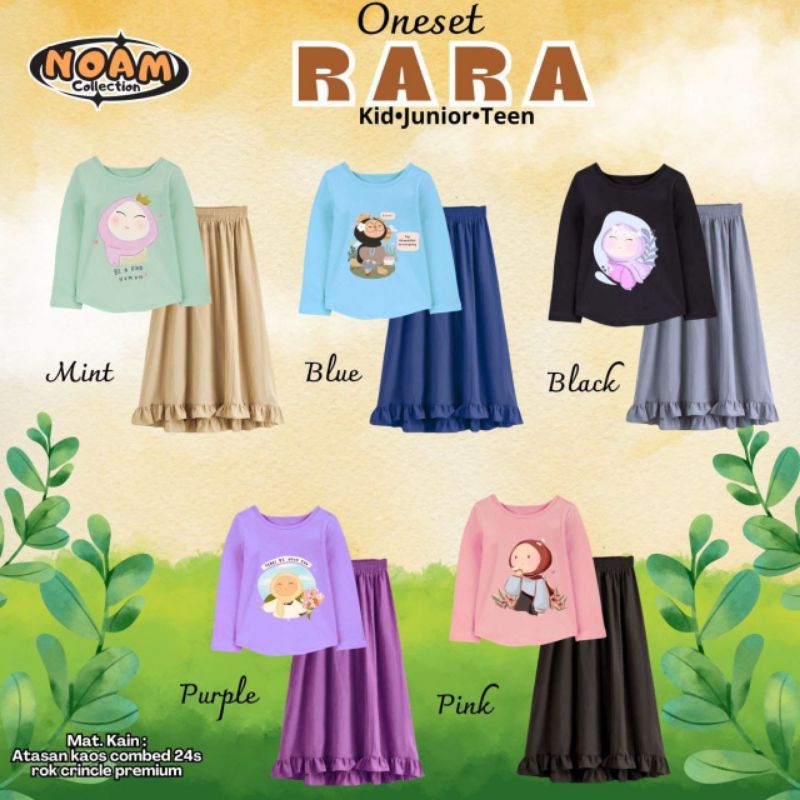 RARA SETELAN ANAK PEREMPUAN / SETELAN ROK REMAJA PUTRI / SETELAN ROK ANAK PEREMPUAN / SETELAN ROK AN