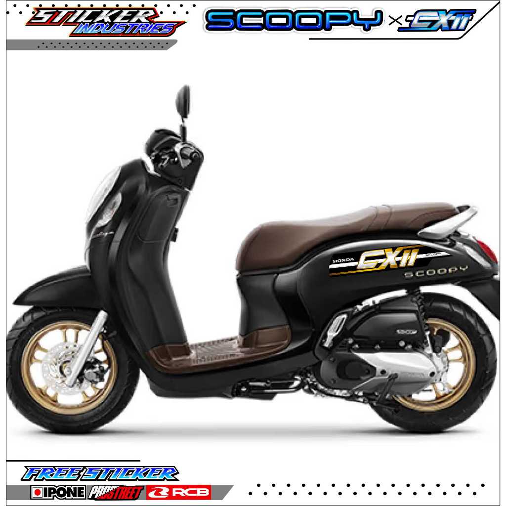 STRIPING VARIASI HONDA SCOOPY 2019 EXIT STYLE / STICKER LIST VARIASI MOTOR SCOOPY 2019
