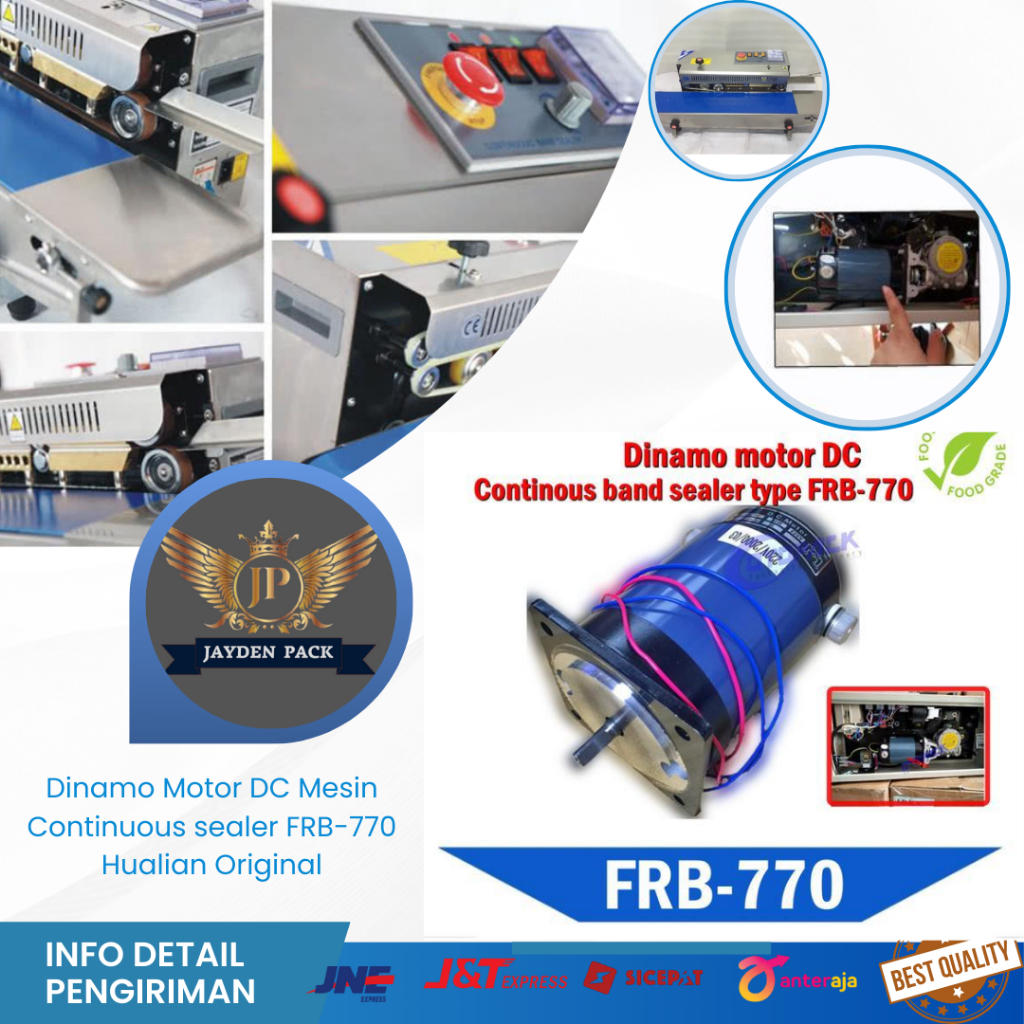 Dinamo Motor DC Mesin Continuous sealer FRB-770 Hualian Original