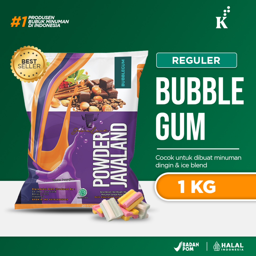 

Bubuk Minuman Rasa Bubblegum Bubble drink Powder drink Ice Blended Javaland Minuman Instan