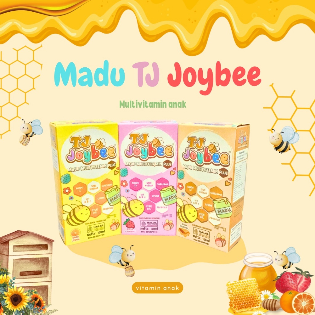 TJ Joybee,madu tj,madu,,vitamin anak,multivitamin,madu anak