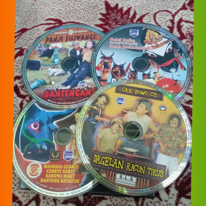 KASET VCD CAK BOWO CS & BANTENGAN 3 MACEM TANPA COFER BONUS BOX