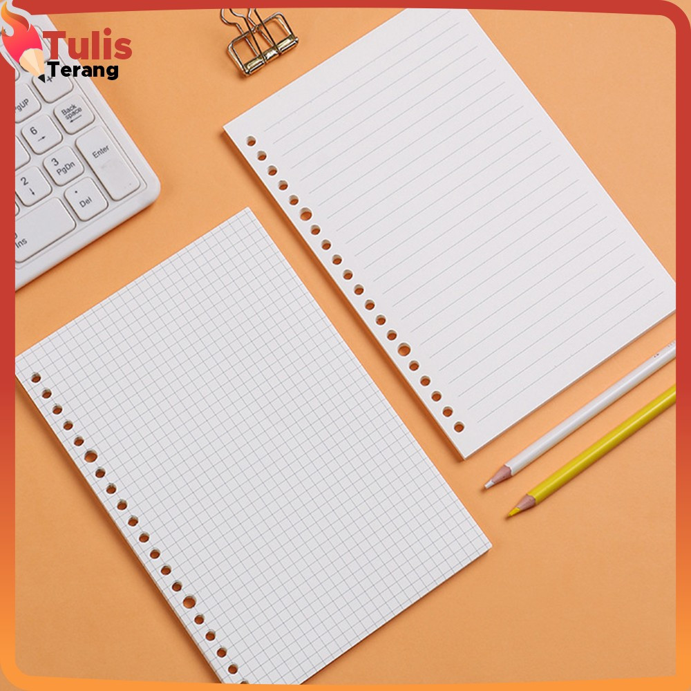 

Isi Binder A5 Putih Garis dan Grid 20 Lubang / Kertas Loose Leaf A5 Polos untuk Catatan Jurnal Tulis Terang A106