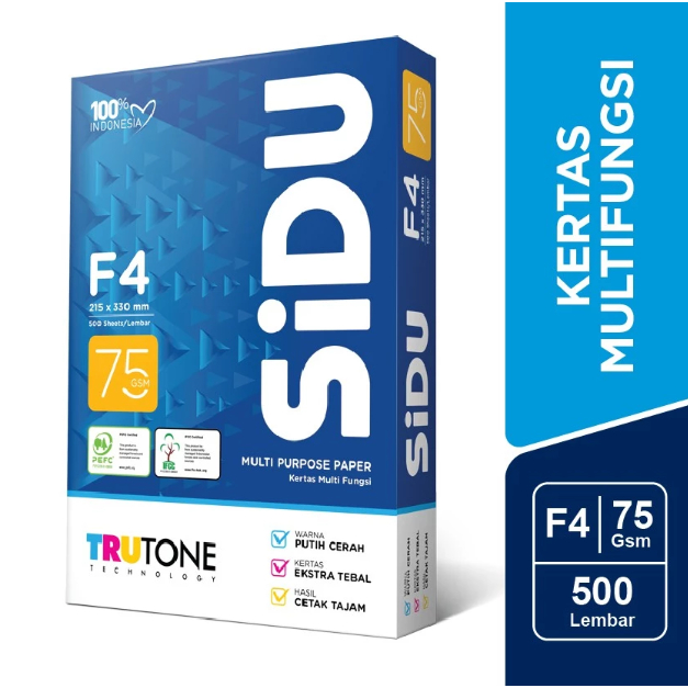 

SiDU Kertas Fotocopy 75 GSM F4