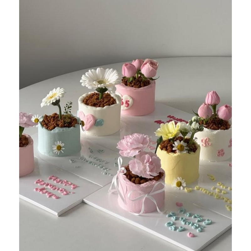 

KOREAN MINI POT CAKE KOREAN TREND CAKE
