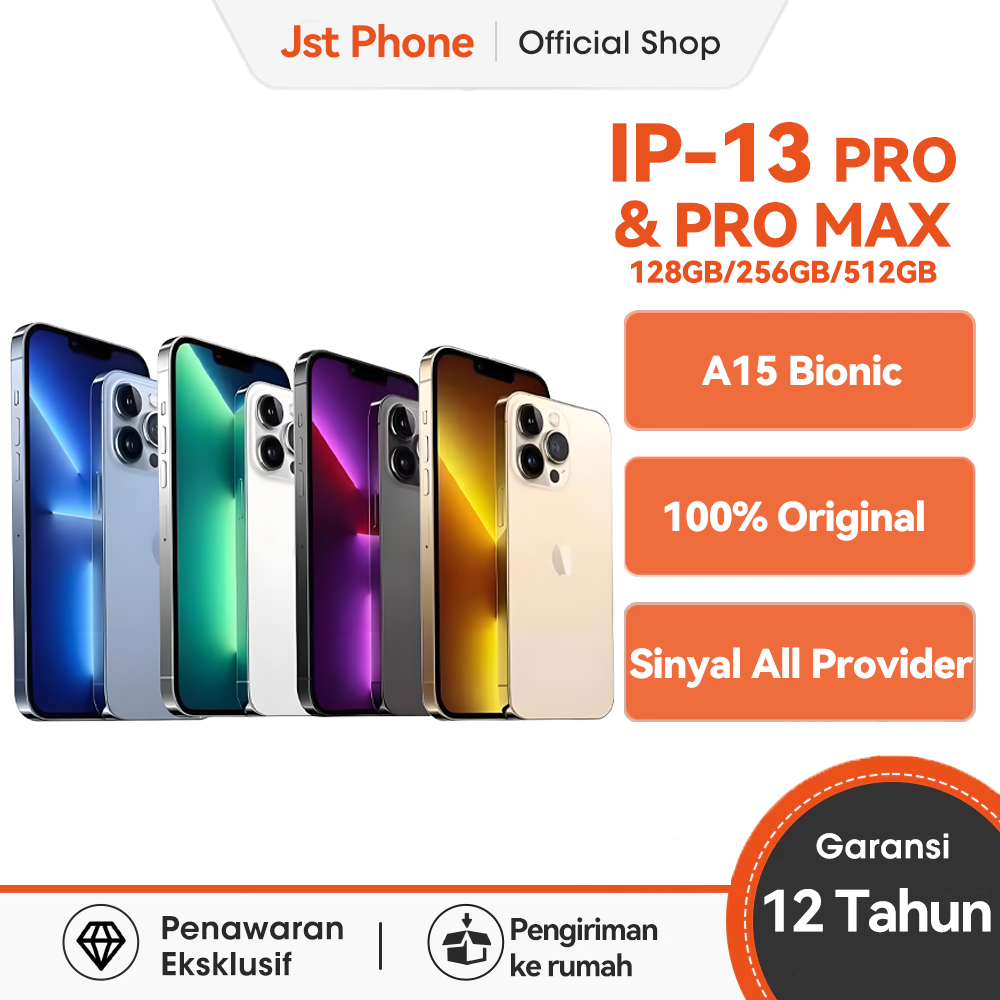 Jst Phone & IP 13 PRO/IP 13 PRO MAX Second Bekas 128GB 256GB 512GB Second Lcd Original 100% Fullset 