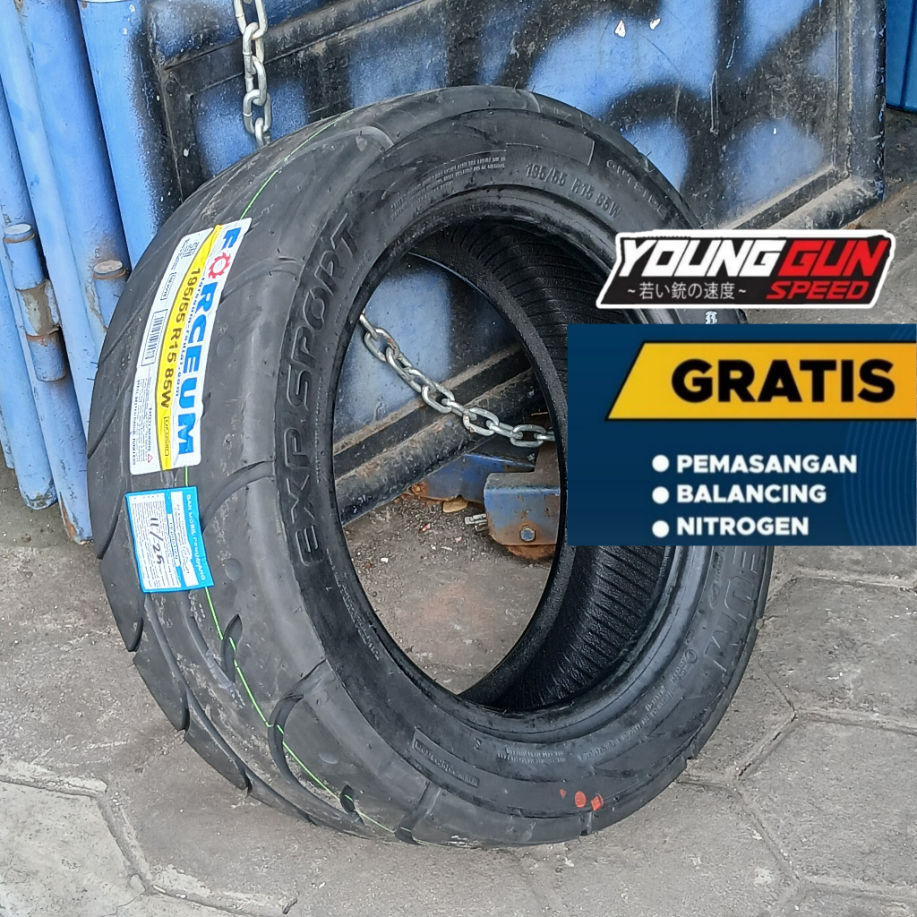 ban semi slick 195 55 R15 tubles forceum exp sport