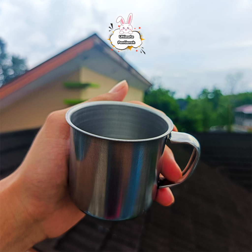 [ 6 PCS ]Gelas Stainless Kecil 6 cm | Mug Stainless 6 cm | Cangkir Kopi Dan Tea OK