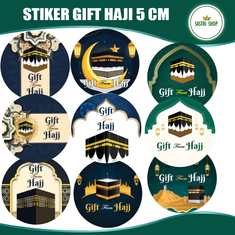 

Stiker Gift Haji Isi 54 Pcs Ukuran Besar 5 cm! (Bisa Ganti Nama Gift Umroh)