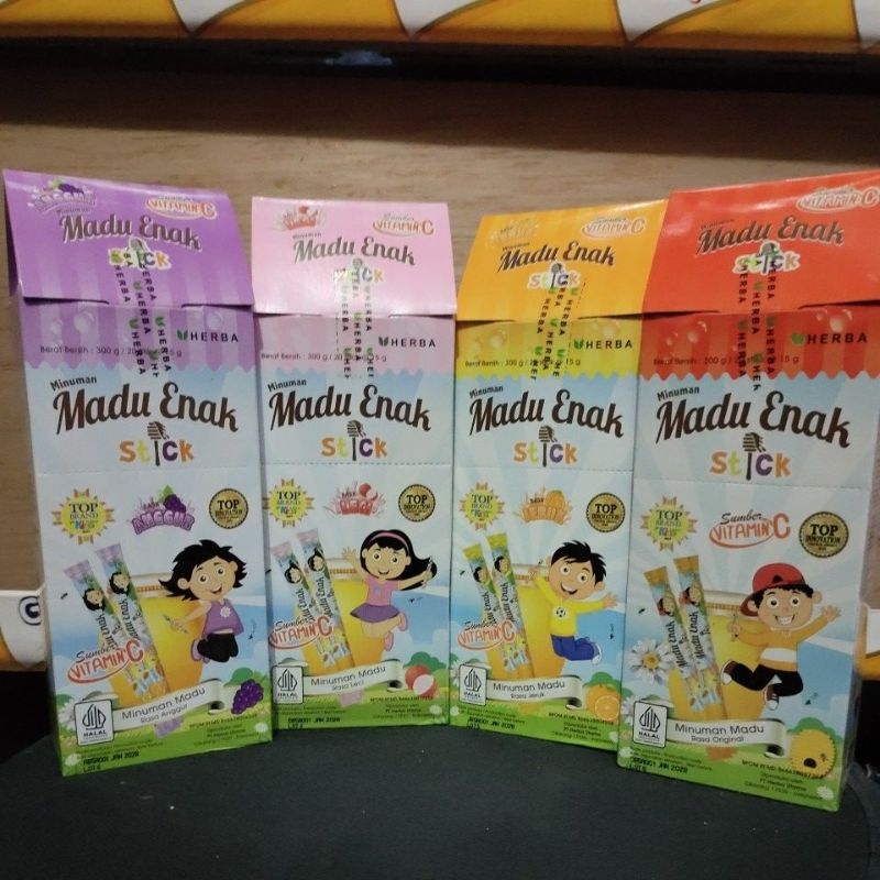 

Madu enak stick 1box isi 20stick@15gr,Random